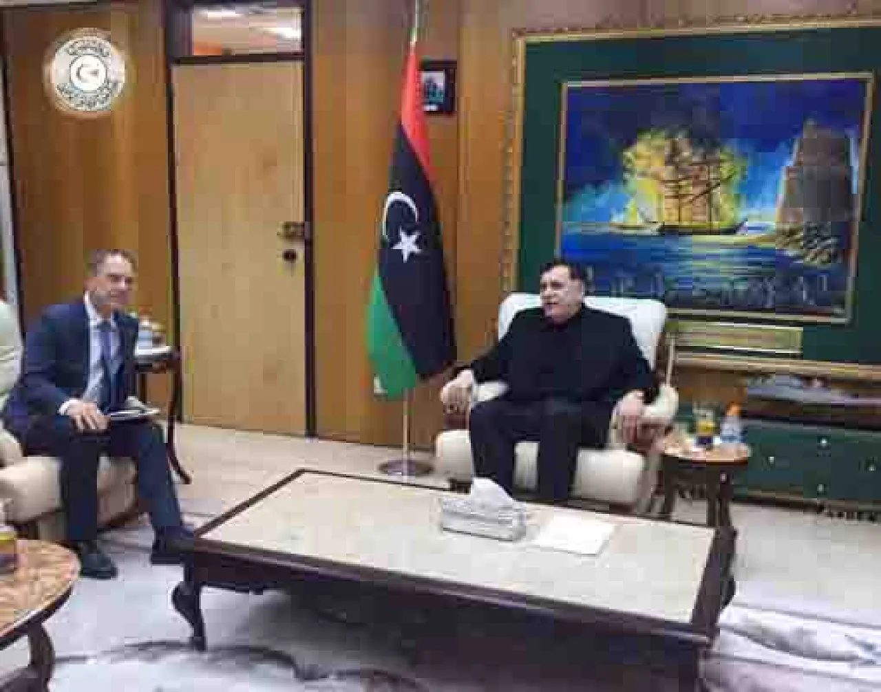 Ambassador Buck with Serraj (Photo: PC) 