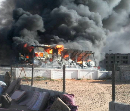 Fire devastates Tawerghan refugee camp outside Tripoli