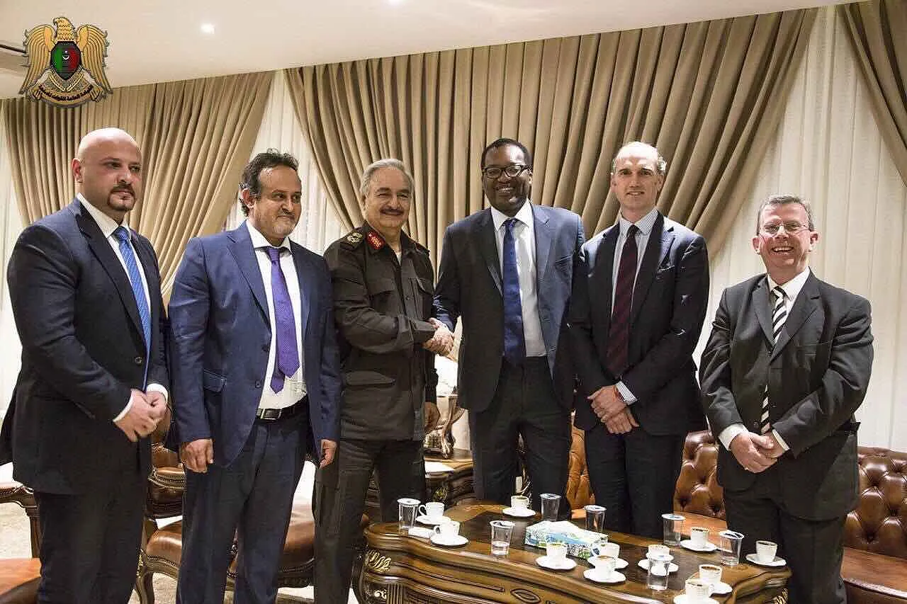 Khalifa Hafter with British Conservative MP 