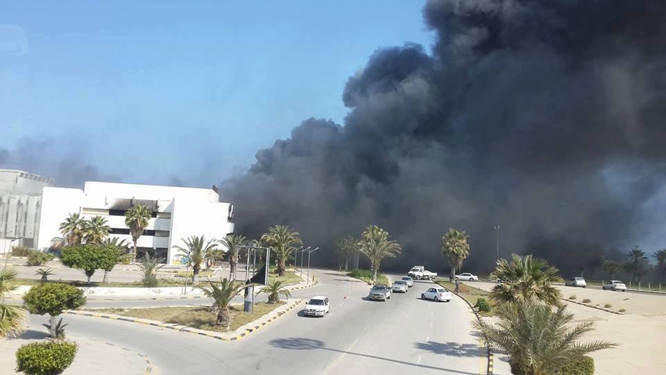 Qaddafi’s People's Hall again set on fire