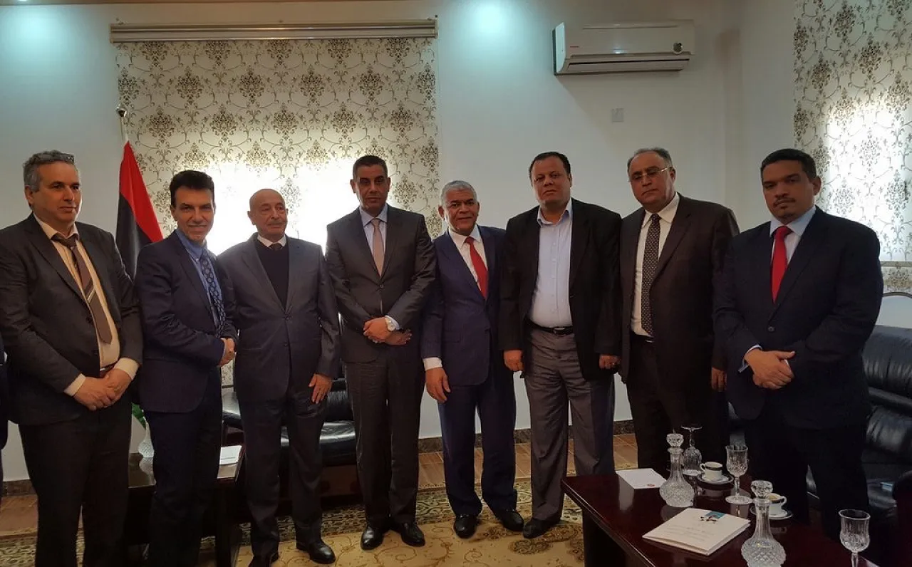 Perrone with Ageela Saleh, Ali and members ofthe HoR