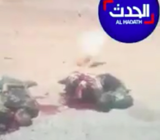 Footage shows victorious fighters shooting up Brak Al-Shatti corpses