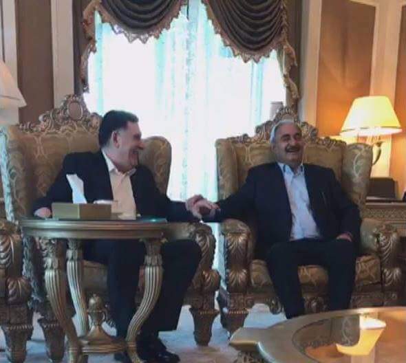 Separate statements from Hafter and Serraj on their Abu Dhabi talks