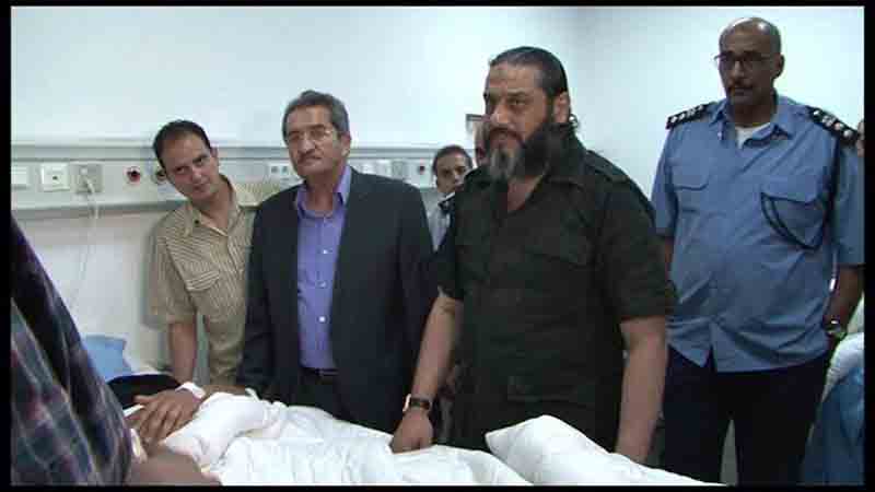 Benghazi mayor visits victims of car bomb that he escaped