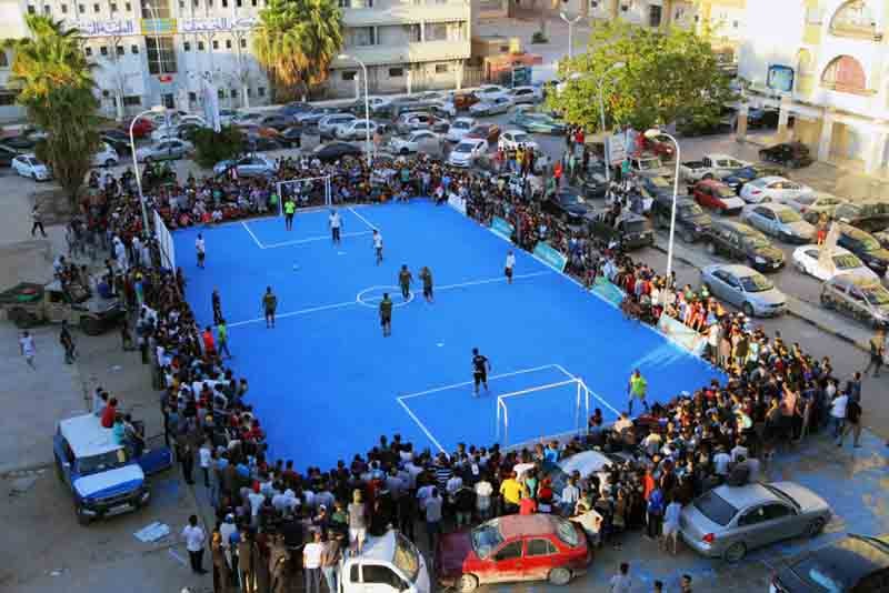 Benghazi celebrates Ramadan with football and a festival