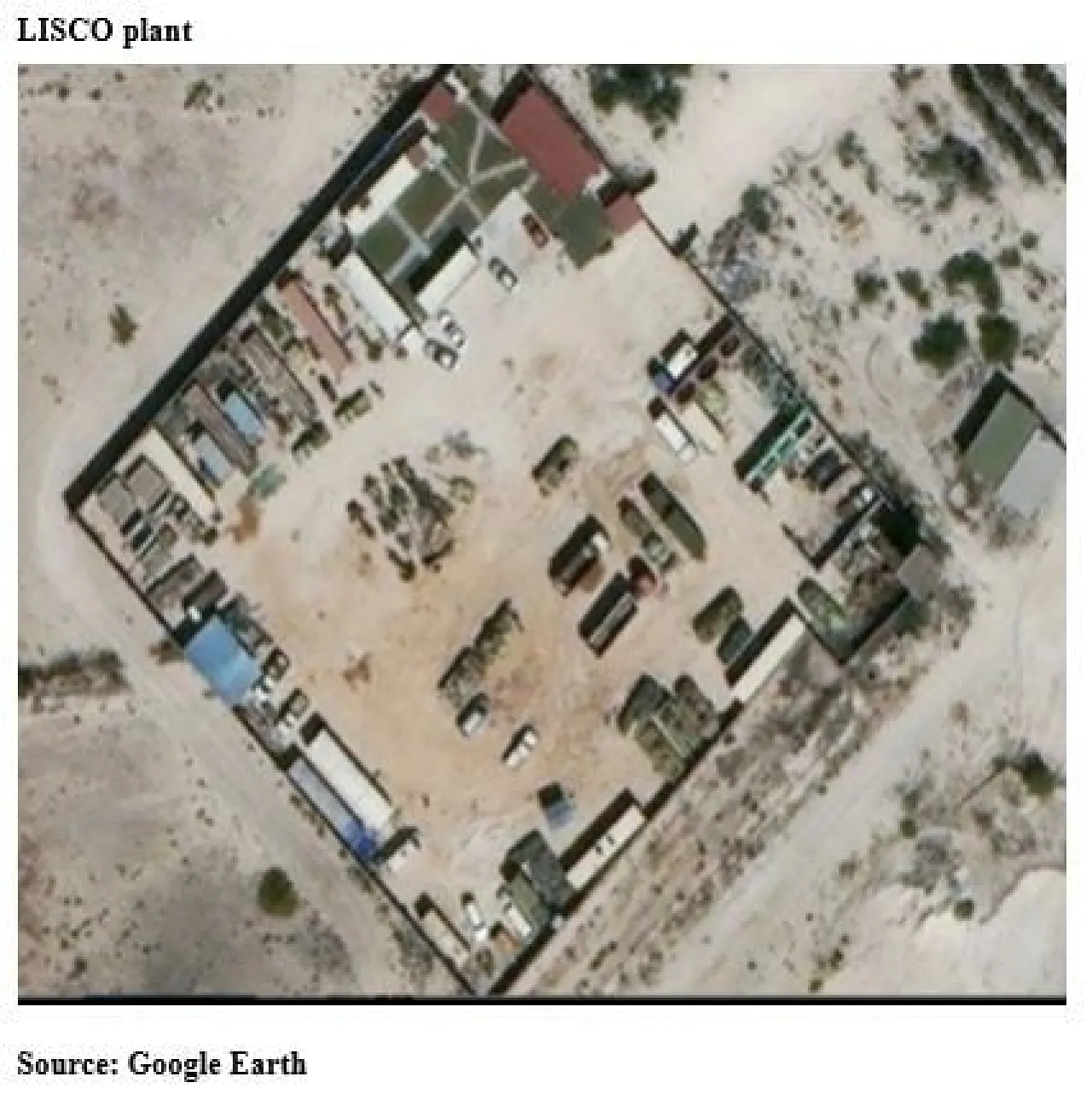 The corner compound at LISCO in Misrata near the port used to base BRSC members (Photo: UN report).