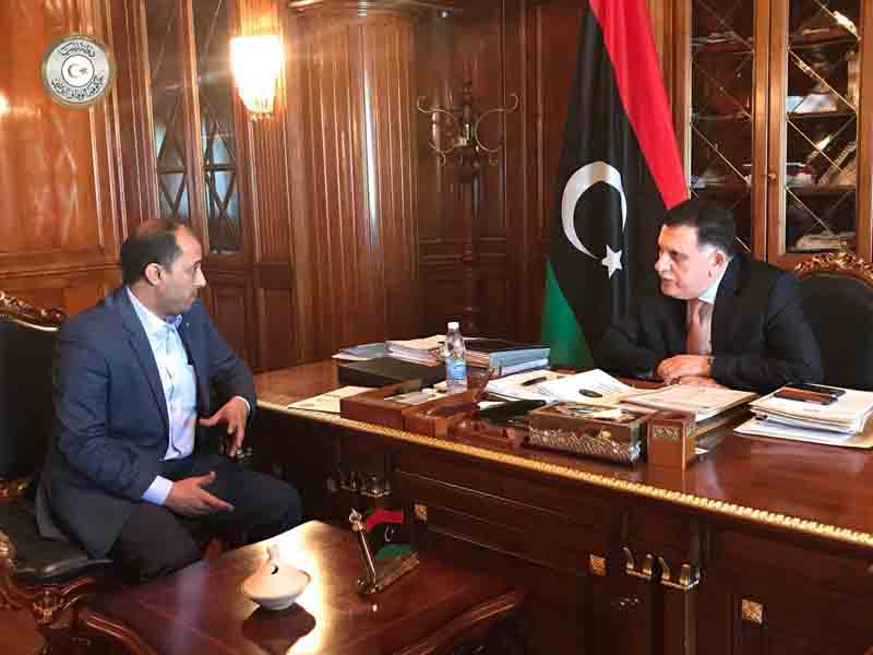 Serraj and acting Tobruk mayor meet in Tripoli