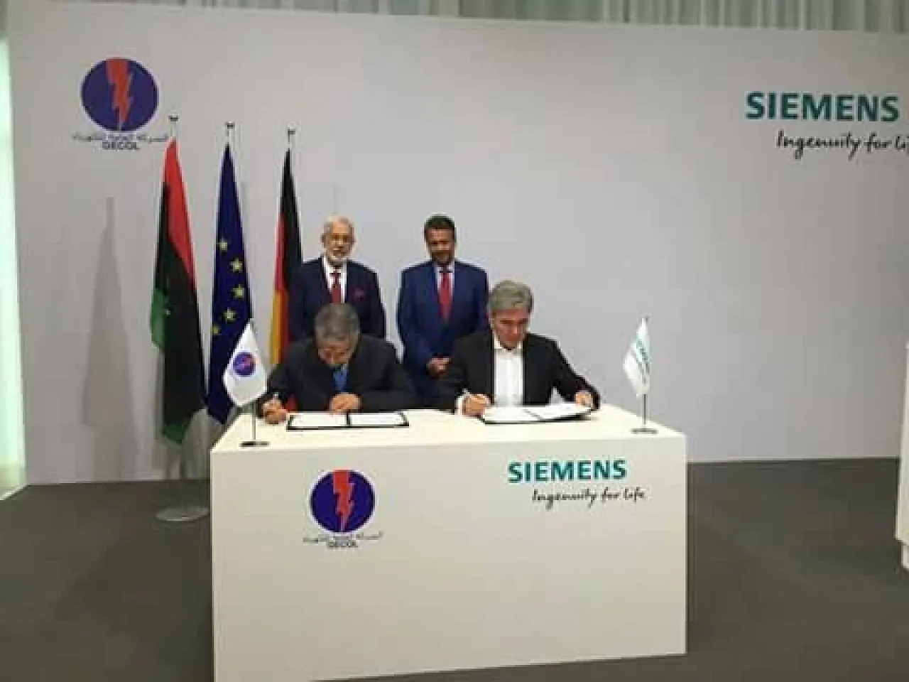 Siemens had signed an MoU with GECOL to resume maintenance and complete work on various power stations in August 2017 (Photo: GECOL).