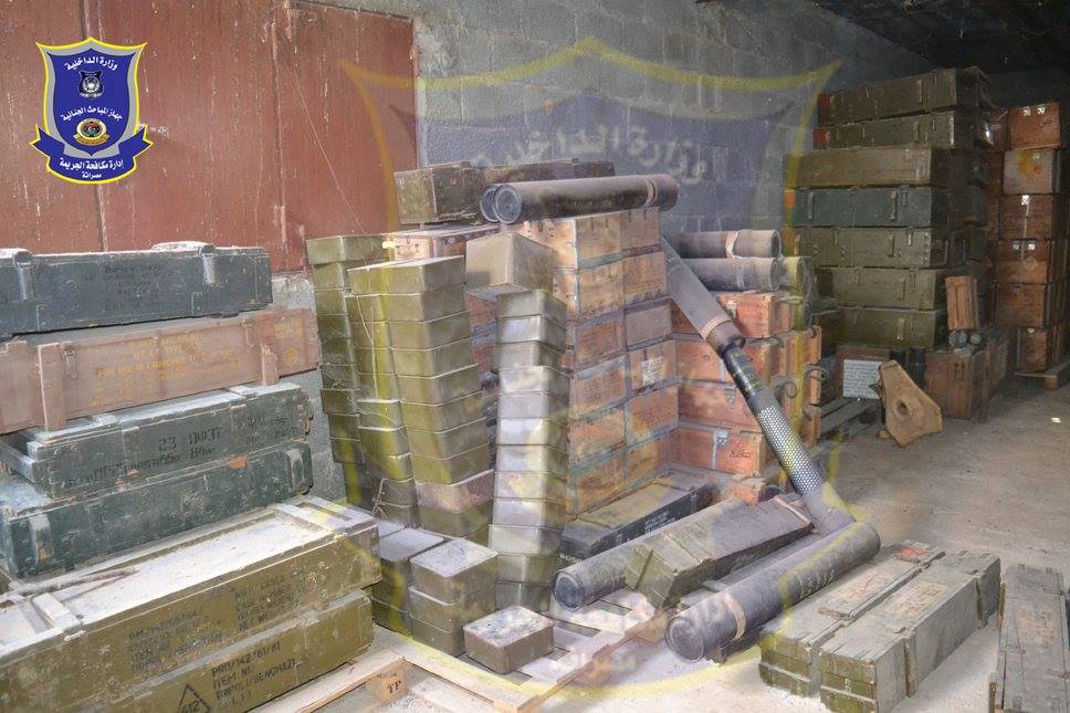IS members arrested and huge cache of arms found in security raid