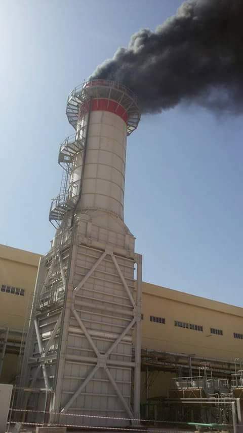 Obari power station's fourth turbine being tested last month (Photo GECOL)