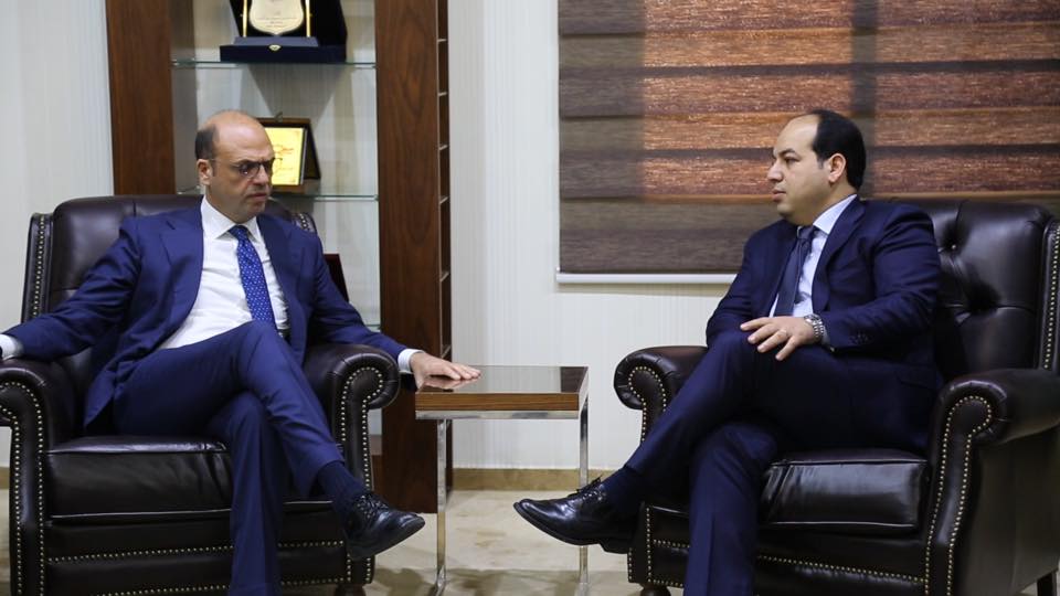 Alfano in migrant talks with Maetig in Tripoli