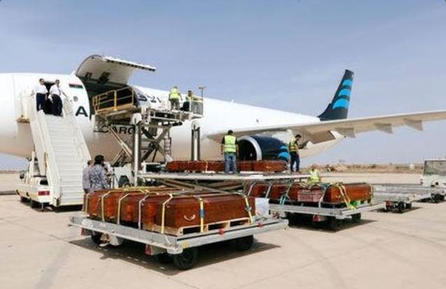 Bodies of Egyptian Copts murdered by ISIL in Sirte returned to Egypt