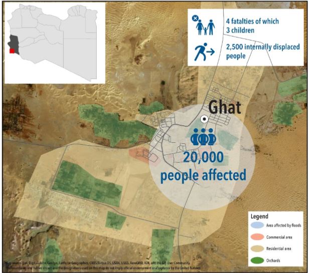 Four deaths, 2,500 displaced and 20,000 affected by Ghat torrential rain flooding