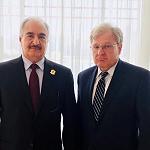 U.S. Ambassador Norland met Haftar in Abu Dhabi to discuss Libyan crisis