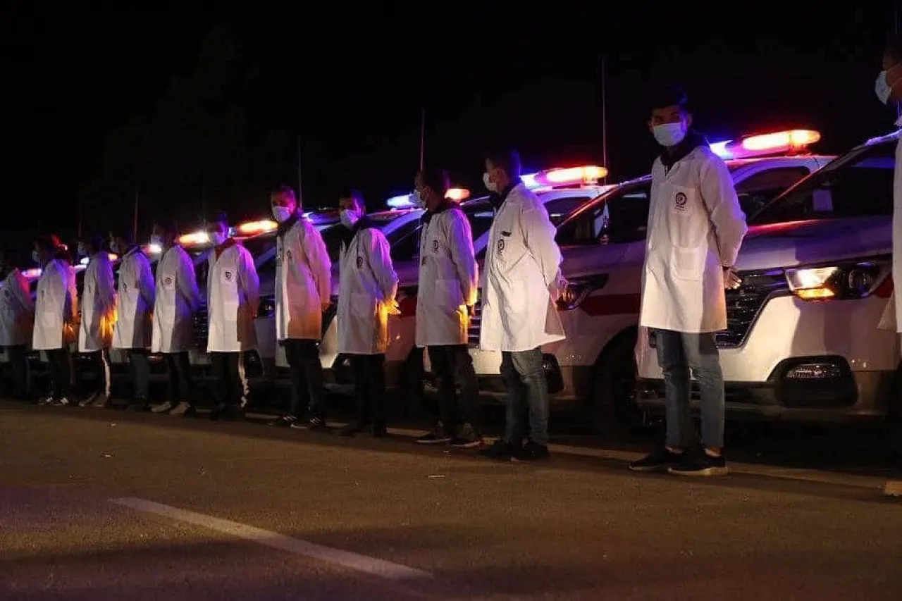 Military Medical Corps exhibits its preparations in Mitiga Airport's Quarantine Centre (Photo: Social media).