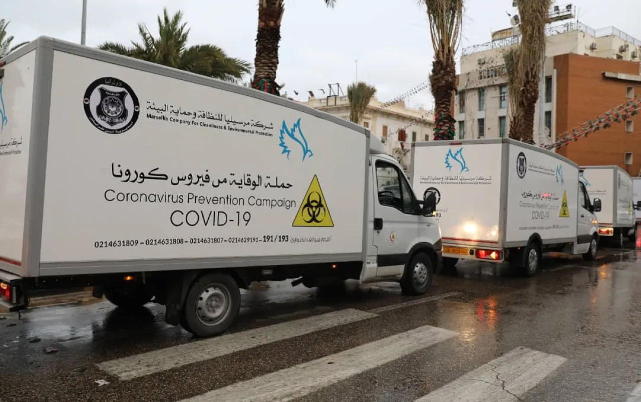 The Tripoli based Libyan government launches an anti Coronavirus campaign (Photo: Tripoli MoI).