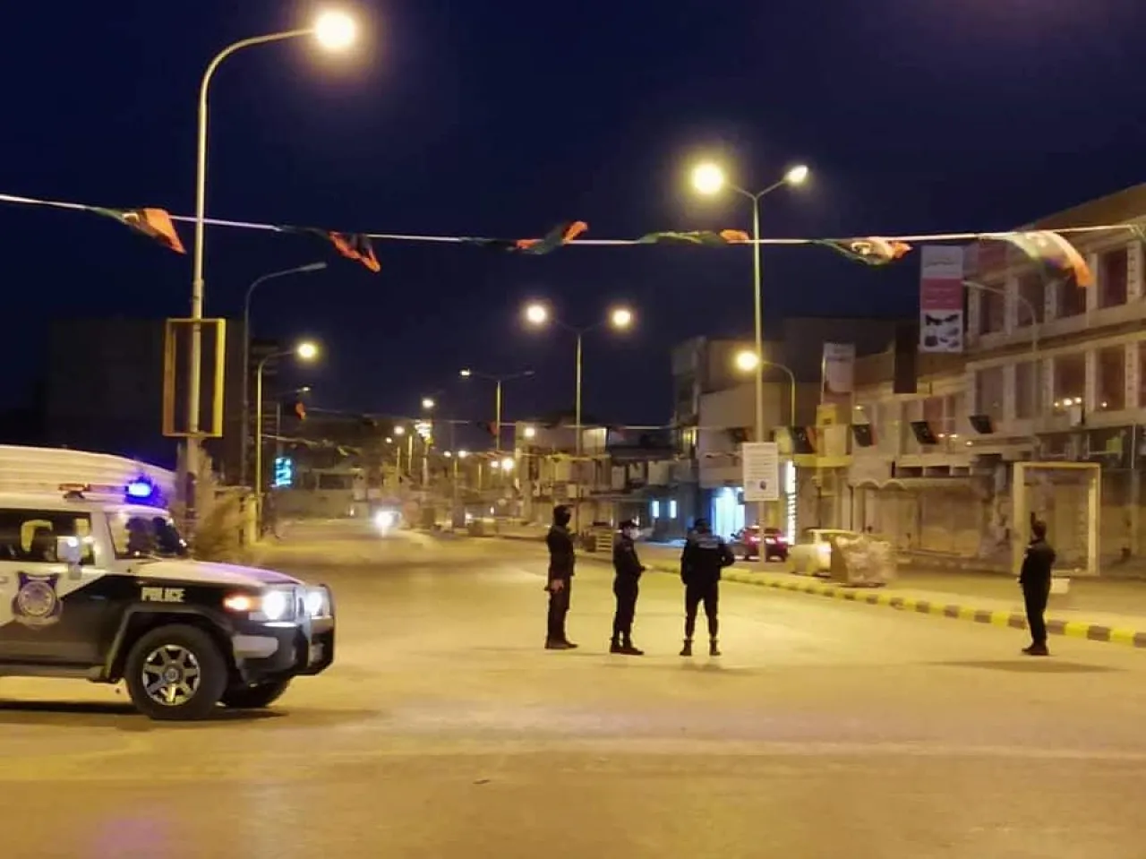 Zliten implementing the anti Coronavirus curfew (Photo: Zliten Municipality).