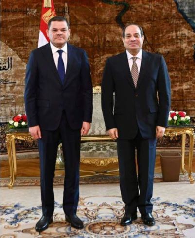Aldabaiba meets Sisi in Cairo