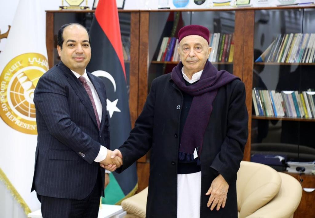 Maetig meets Saleh in framework of  unifying budget and state institutions