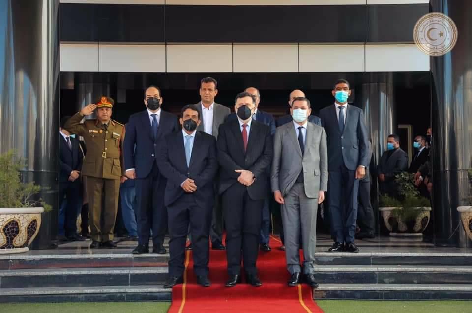 Peaceful handover of power ceremony in Tripoli between outgoing GNA and incoming GNU