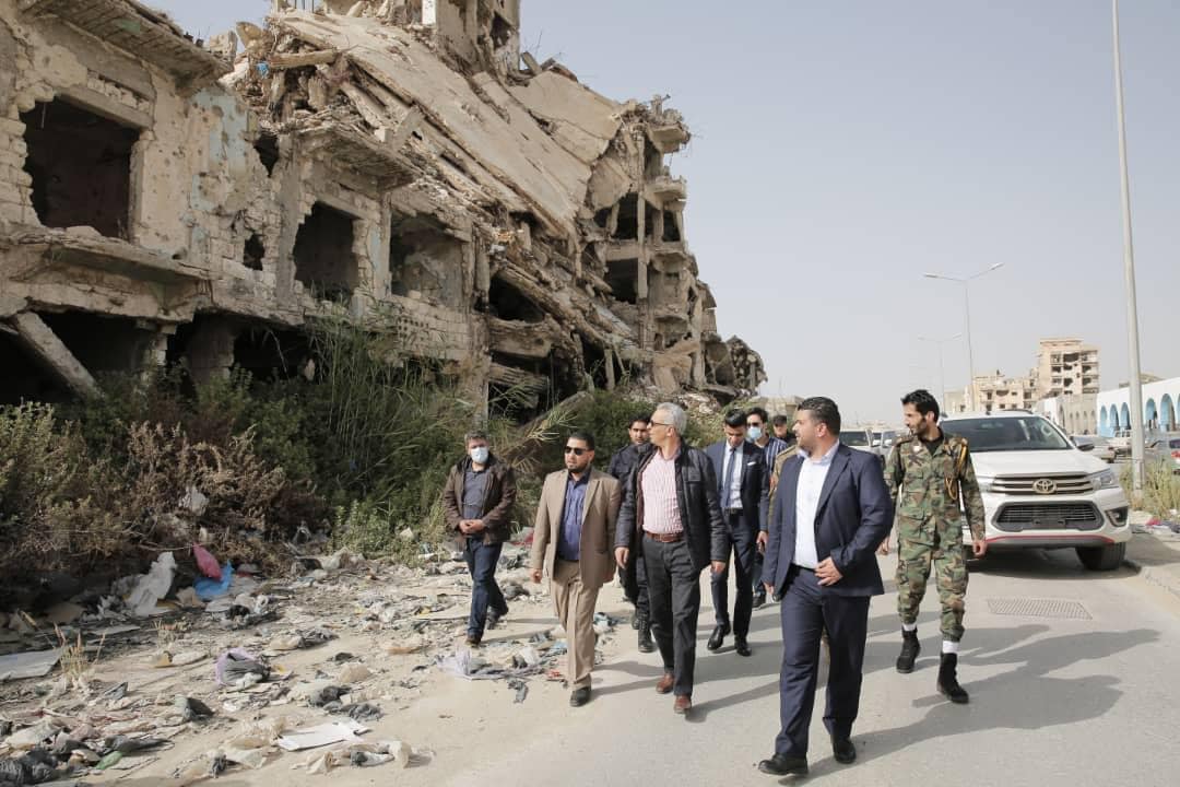 Reconstruction funds are to be created for war damaged areas including Benghazi which was visited by a government delegation last month (Photo: GNU).