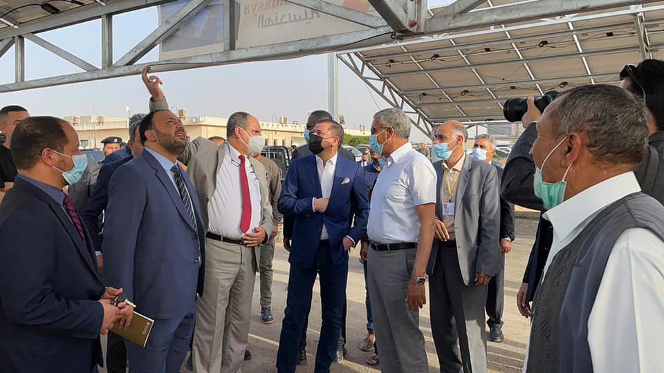 Libyan Prime Minister and German Ambassador visit completed pilot solar project