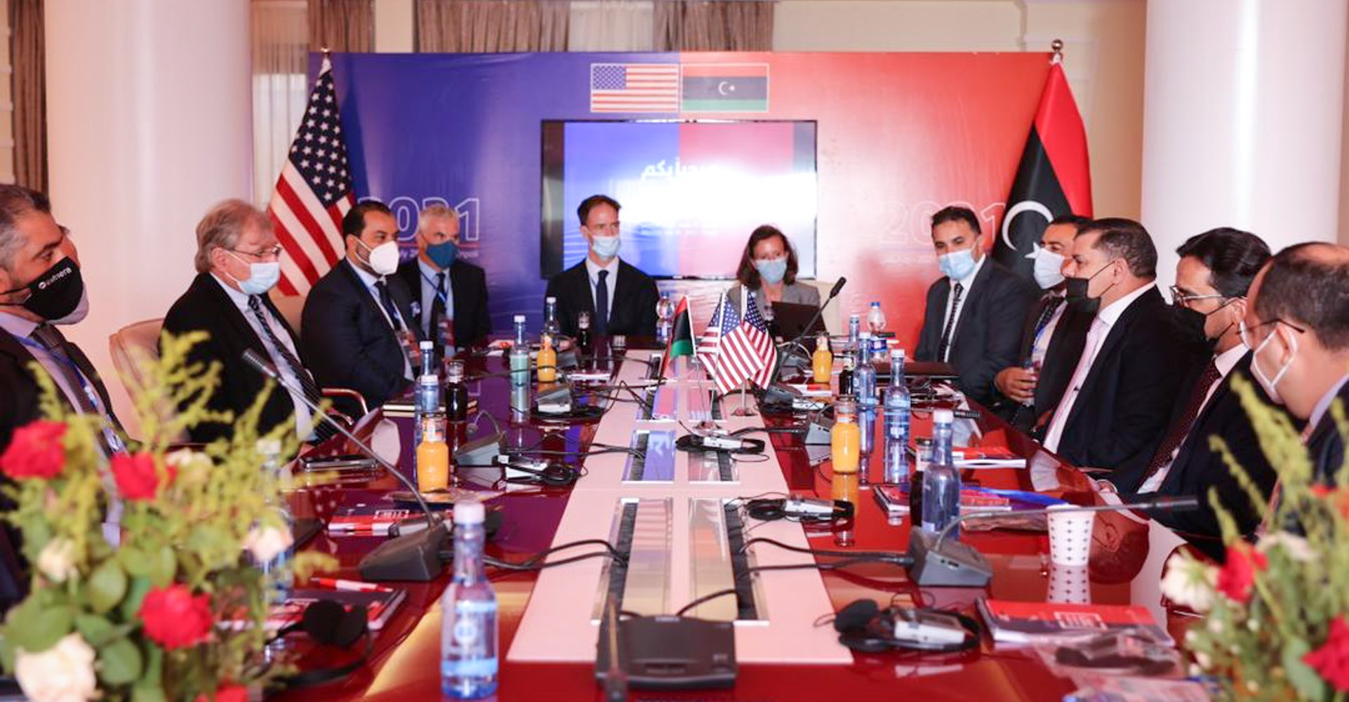 Prime Minister Aldabaiba joins Ambassador Norland for AmCham roundtable