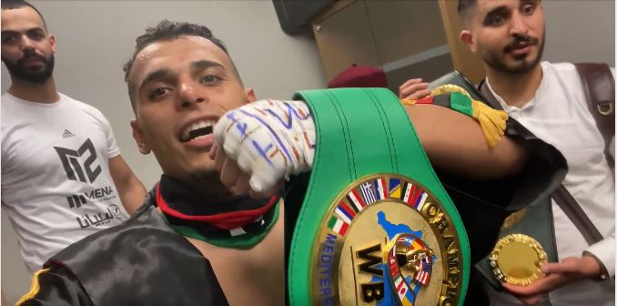 Libyan boxer Malik Zinad wins another title with third round knockout