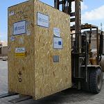 WHO and the EU deliver portable X-ray machine to Tobruk