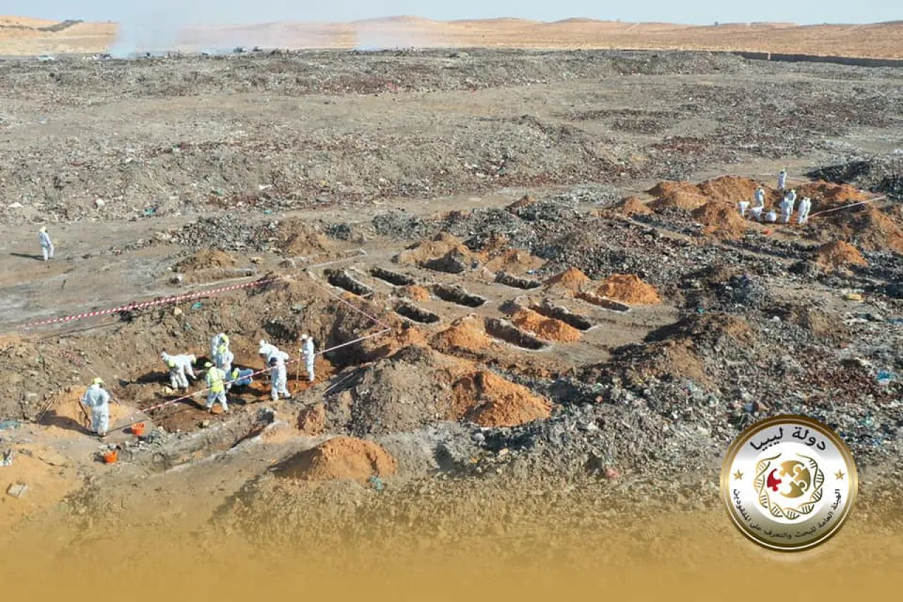 25 more unidentified bodies discovered in Tarhuna landfill mass graves (Photo: Authority for the Missing).