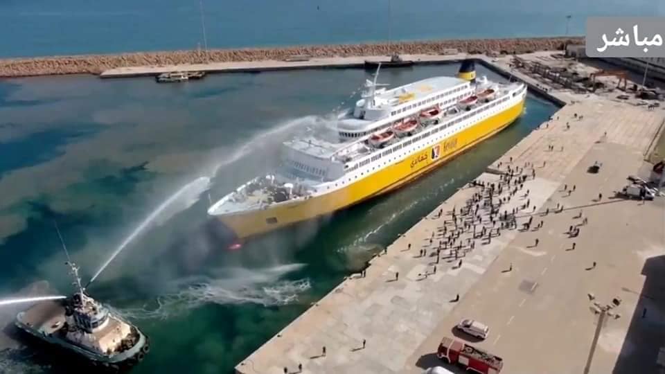 The passenger ferry Kevalay Queen will set off on its inaugural trip to Izmir next Wednesday (Photo: Misrata TV).