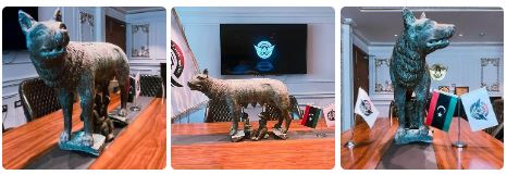 A she-wolf Capitoline bronze statute recovered