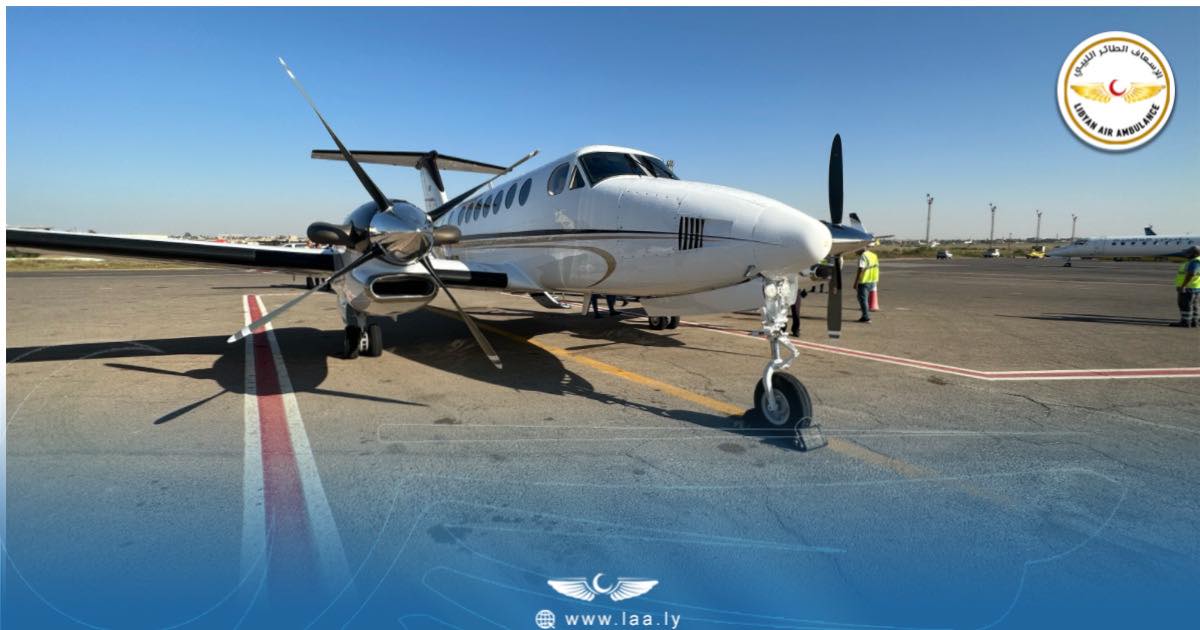 Libyan Air Ambulance’s King Air B350 returns from maintenance in Turkey