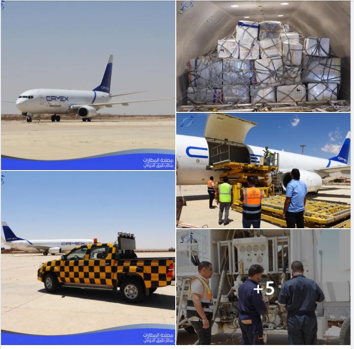 After a 5-year stoppage, Tobruk airport receives first cargo flight from UAE