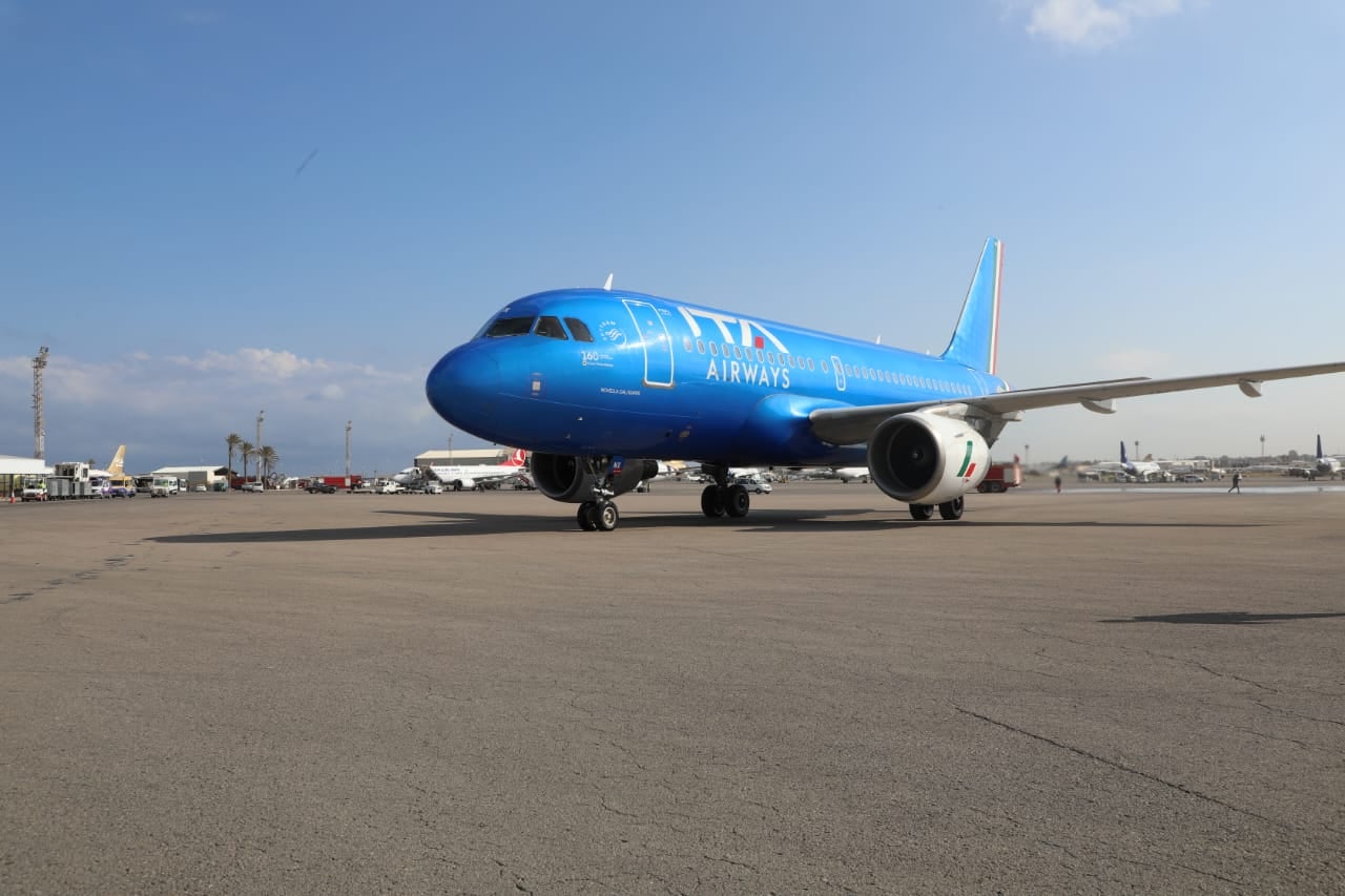 ITA first regular scheduled flight arrives in Tripoli