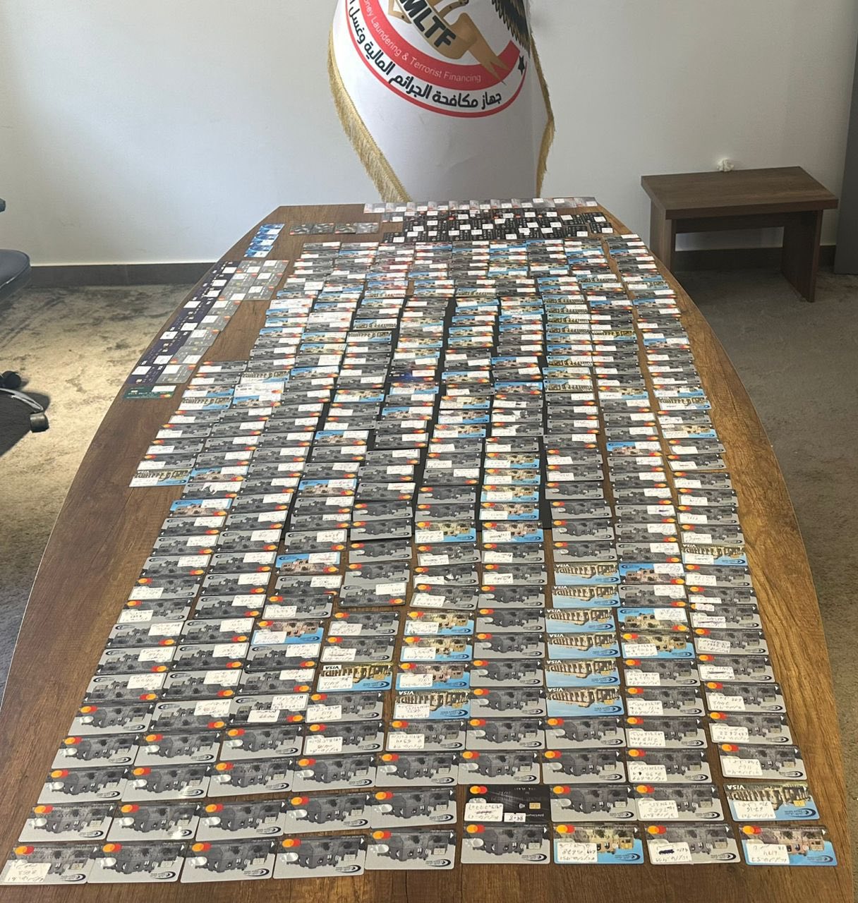 Suspect arrested in possession of over 400 currency debit cards destined for money laundering via UAE and Turkey