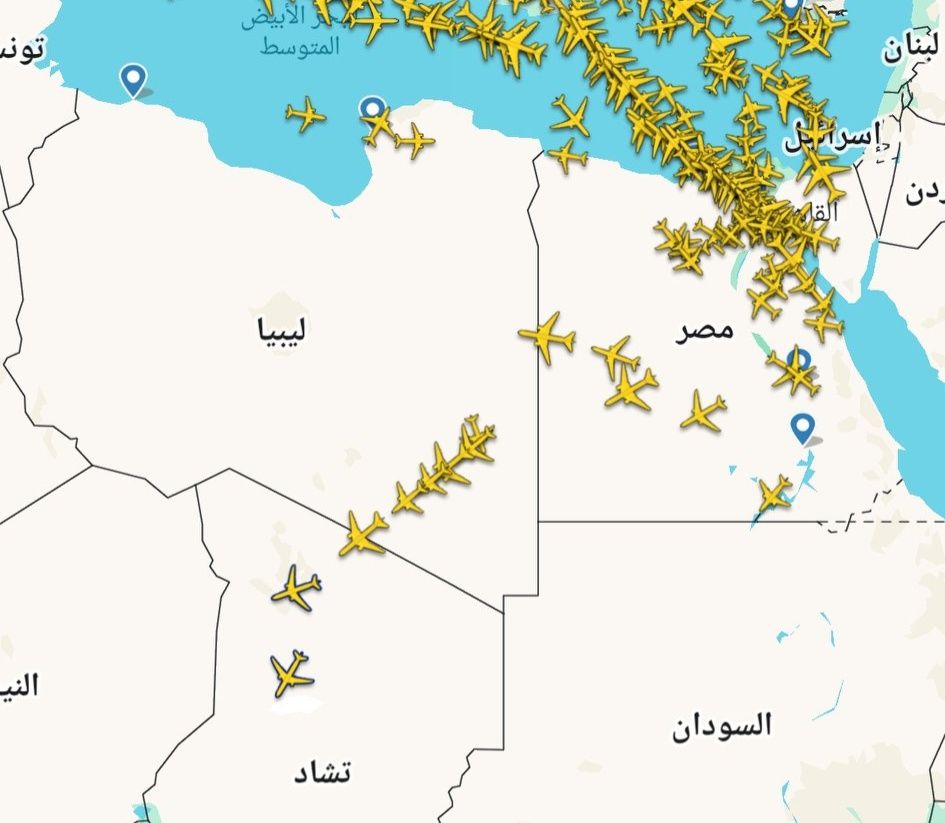 Kufra airport reports further increase in overflight traffic - coinciding with the Hajj season flights to and from Saudi Arabia