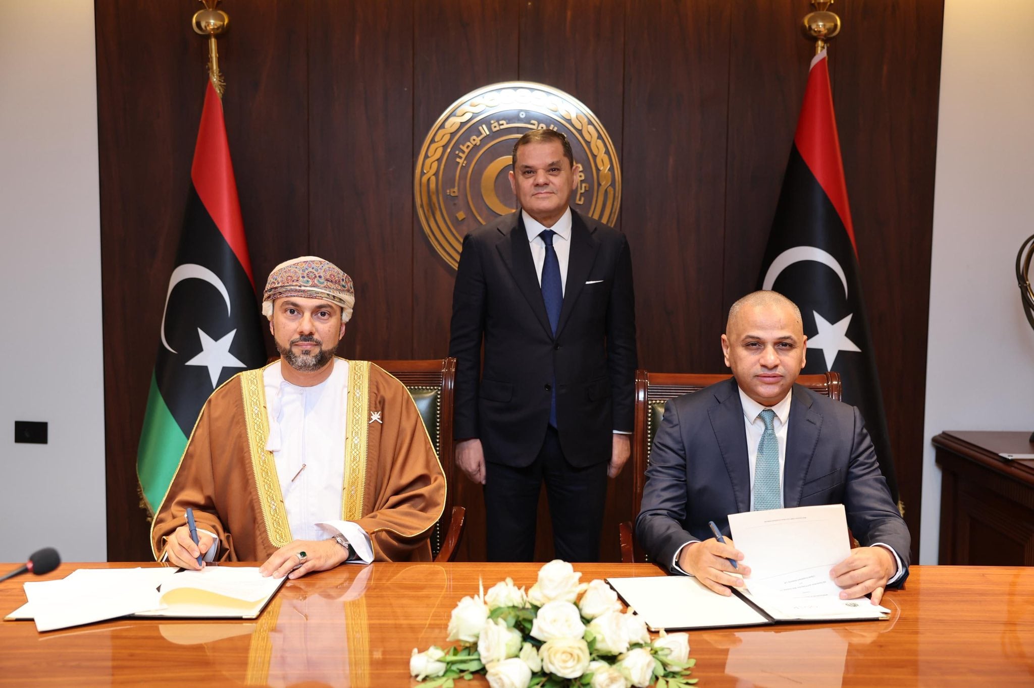 Aldabaiba hosts Omani investment and energy delegation - Oman’s OQ Group signs MoU with LIA