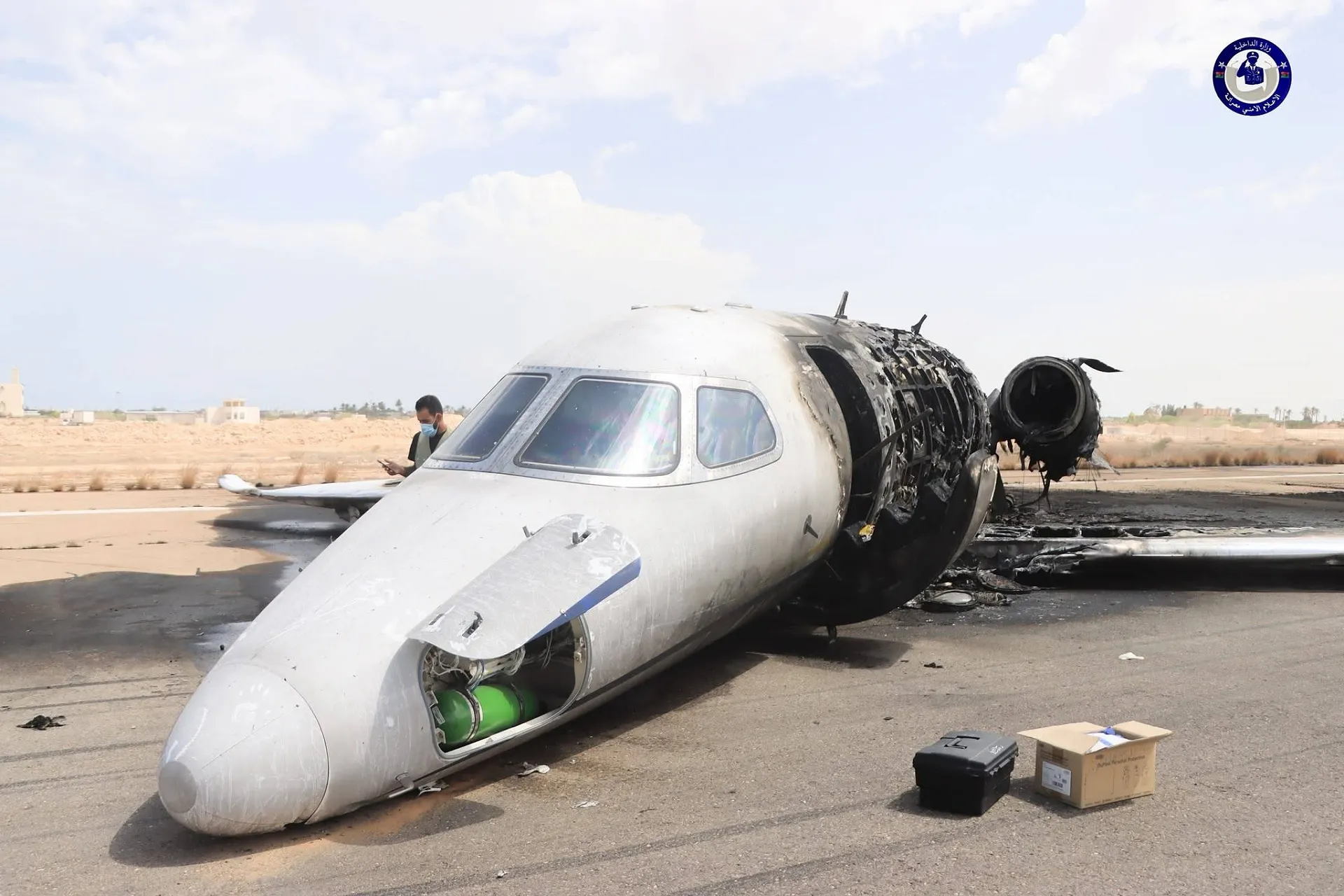 Misrata Airport closed as empty private plane crashes during attempted emergency landing